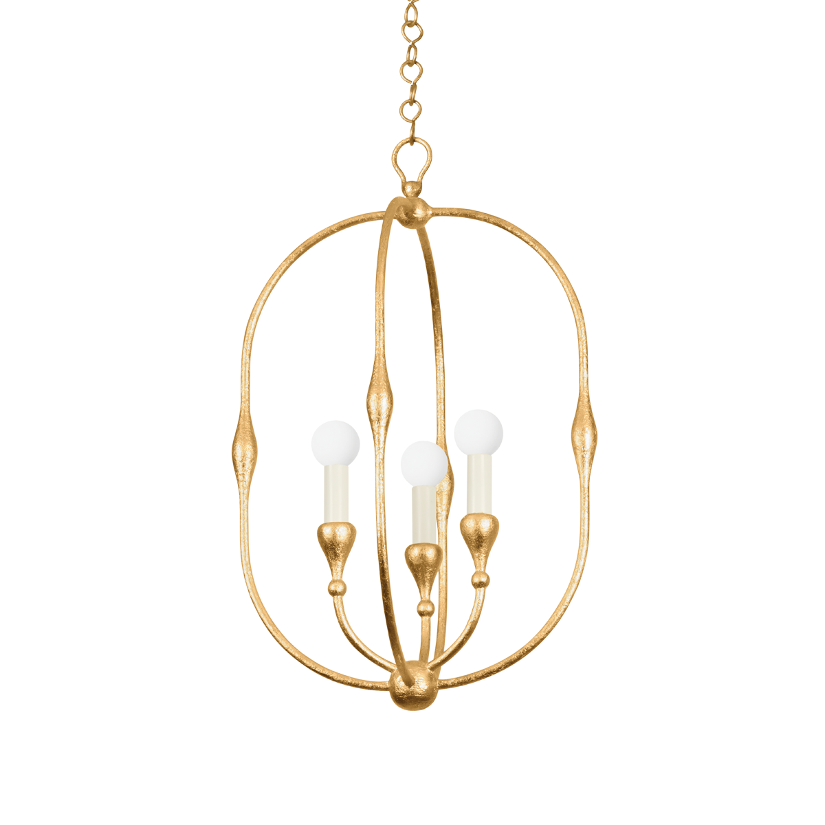 Hudson Valley Lighting BALTIC Vintage Gold Leaf 15W x 15L x 23.75H Candleholder