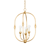 Hudson Valley Lighting BALTIC Vintage Gold Leaf 15W x 15L x 23.75H Candleholder
