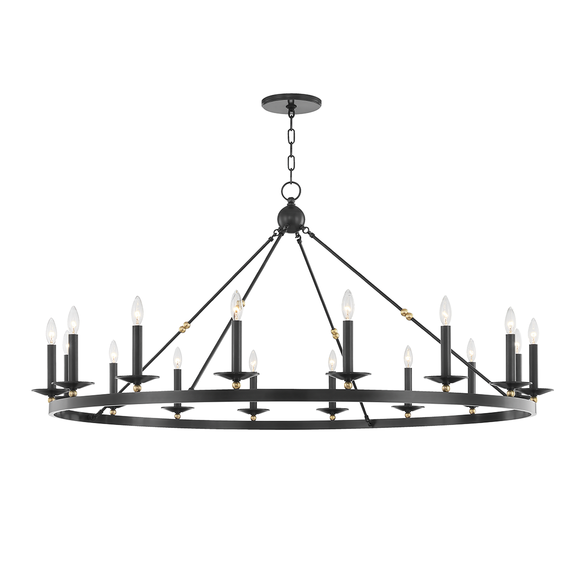 Hudson Valley Lighting Allendale Aged Old Bronze 58W x 58L x 27.25H Chandelier