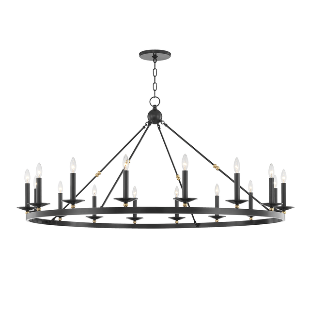 Hudson Valley Lighting Allendale Aged Old Bronze 58W x 58L x 27.25H Chandelier