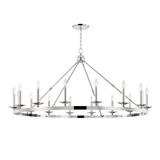 Hudson Valley Lighting Allendale Polished Nickel 58W x 58L x 27.25H Chandelier