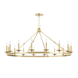 Hudson Valley Lighting Allendale Aged Brass 58W x 58L x 27.25H Chandelier