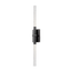 Hudson Valley Lighting MILLERTON BLACK BRASS 3W x 3L x 21.75H Wall Sconce