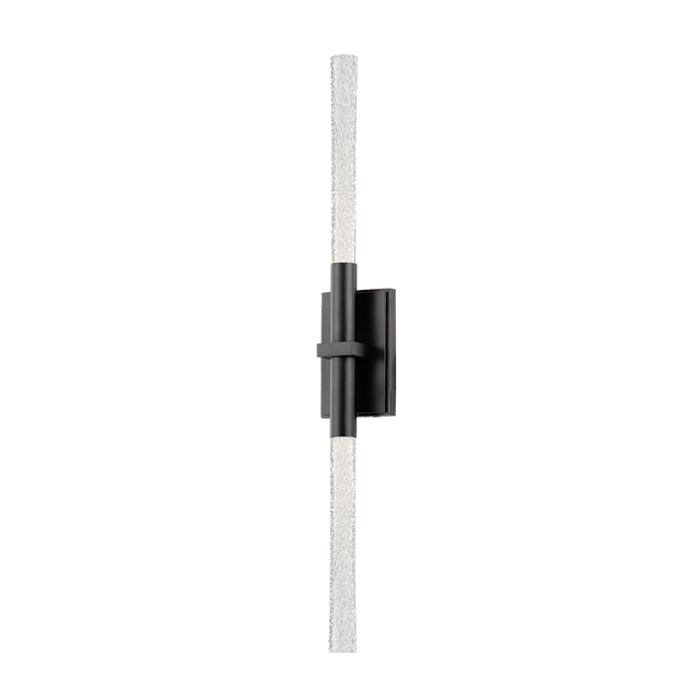 Hudson Valley Lighting MILLERTON BLACK BRASS 3W x 3L x 21.75H Wall Sconce