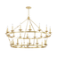 Hudson Valley Lighting Allendale Aged Brass 58W x 58L x 40.75H Chandelier