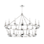 Hudson Valley Lighting Allendale Polished Nickel 58W x 58L x 40.75H Chandelier