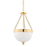 Hudson Valley Lighting Barrington Aged Brass 14W x 14L x 24H Pendant