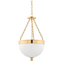 Hudson Valley Lighting Barrington Aged Brass 14W x 14L x 24H Pendant