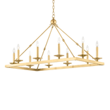 Hudson Valley Lighting Allendale Aged Brass 23.25W x 40.75L x 29.5H Trim