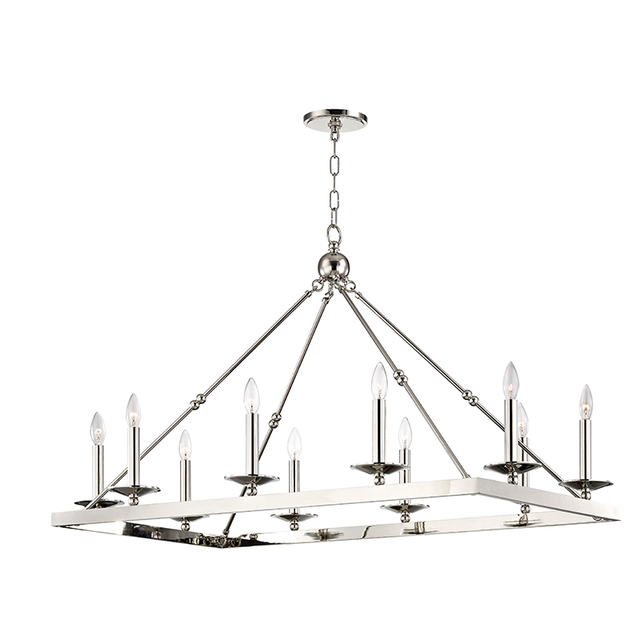 Hudson Valley Lighting Allendale Polished Nickel 23.25W x 40.75L x 29.5H Trim