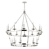 Hudson Valley Lighting Allendale Polished Nickel 46.75W x 46.75L x 38H Chandelier