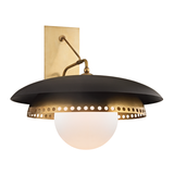 Hudson Valley Lighting Herkimer Aged Brass 17.5W x 17.5L x 17H Wall Sconce