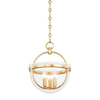 Hudson Valley Lighting Malloy Vintage Gold Leaf 11.75W x 11.75L x 12.75H Candleholder