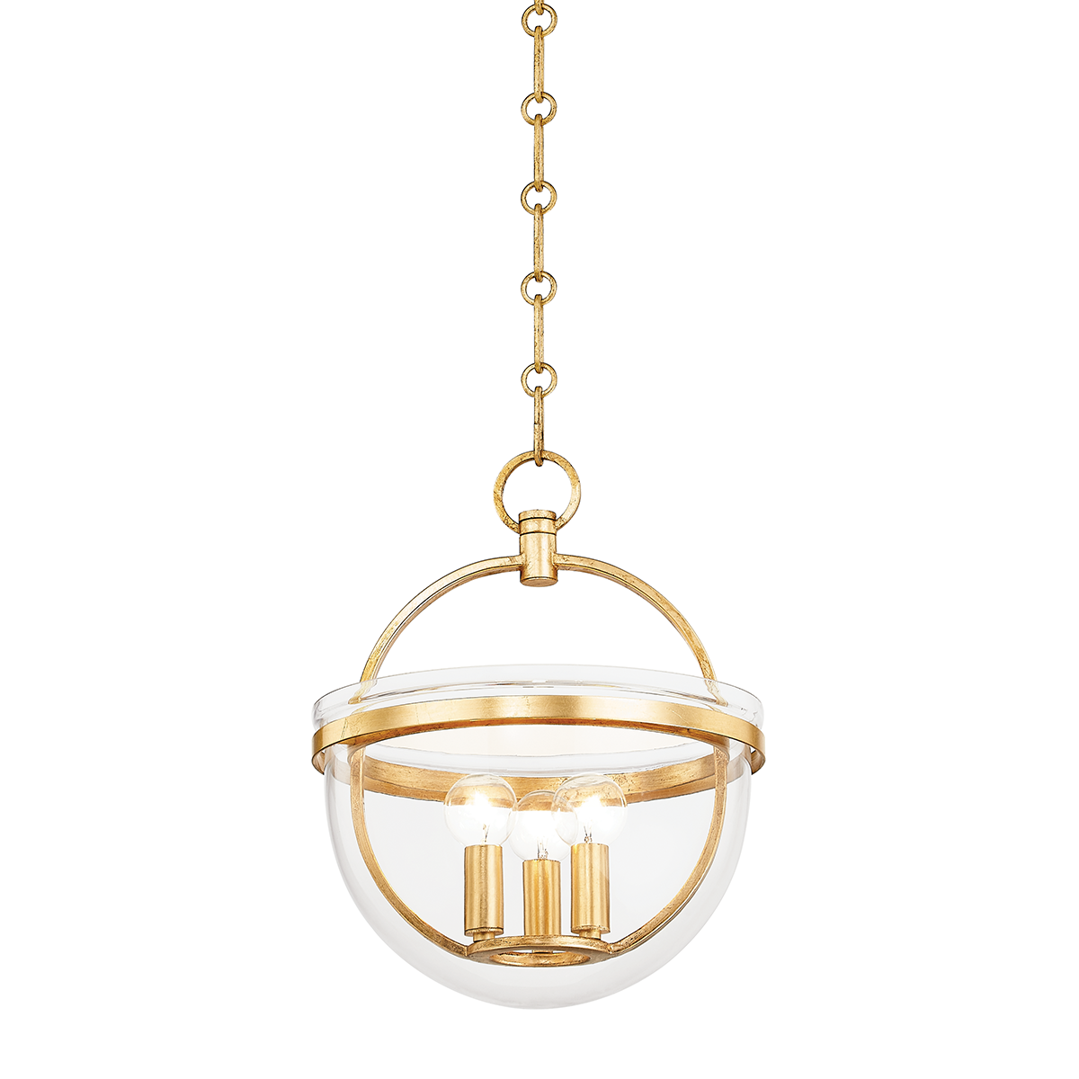 Hudson Valley Lighting Malloy Vintage Gold Leaf 11.75W x 11.75L x 12.75H Candleholder