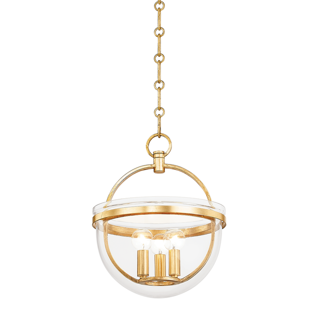 Hudson Valley Lighting Malloy Vintage Gold Leaf 11.75W x 11.75L x 12.75H Candleholder