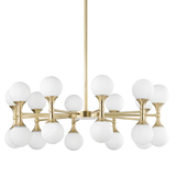 Hudson Valley Lighting Astoria Aged Brass 36W x 36L x 13.5H Chandelier