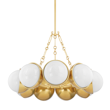 Corbett Lighting Althea VINTAGE POLISHED BRASS 34.25W x 34.25L x 24.25H Chandelier