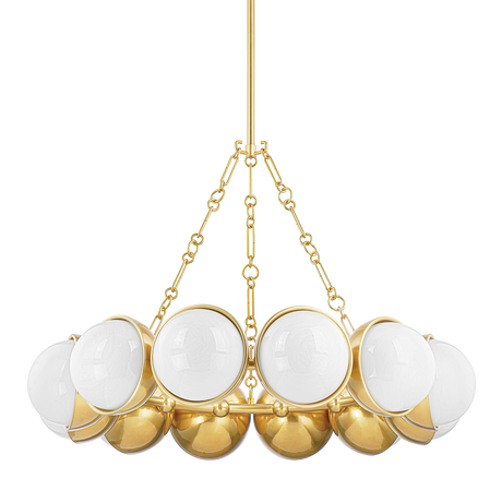 Corbett Lighting Althea VINTAGE POLISHED BRASS 43W x 43L x 29.25H Chandelier