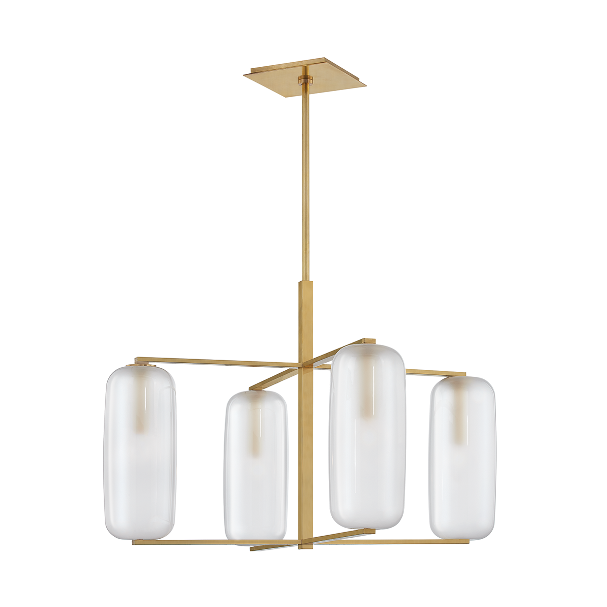 Hudson Valley Lighting Pebble Aged Brass 33.5W x 33.5L x 22H Chandelier