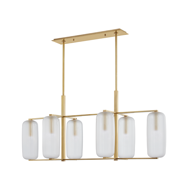 Hudson Valley Lighting Pebble Aged Brass 19.62W x 53.12L x 22H Trim