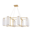 Hudson Valley Lighting Pebble Aged Brass 48W x 48L x 15.75H Chandelier