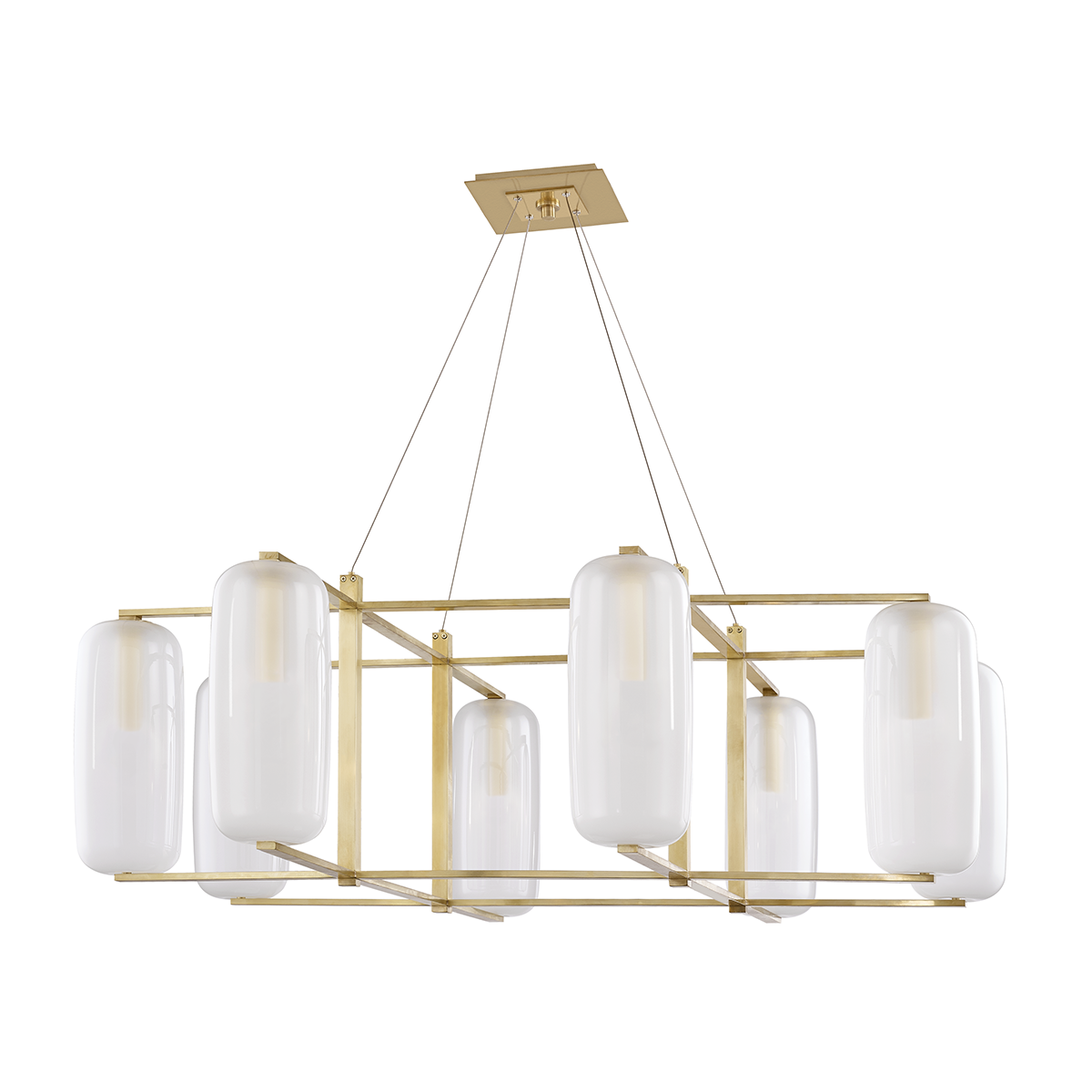 Hudson Valley Lighting Pebble Aged Brass 48W x 48L x 15.75H Chandelier