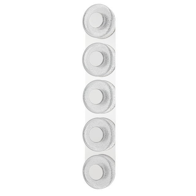 Corbett Lighting Pearl Polished Nickel 6W x 6L x 32.75H Wall Sconce