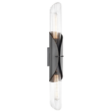 Hudson Valley Lighting Lefferts Old Bronze 3.25W x 3.25L x 26H Wall Sconce