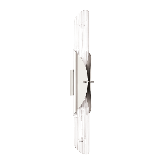 Hudson Valley Lighting Lefferts Polished Nickel 3.25W x 3.25L x 26H Wall Sconce