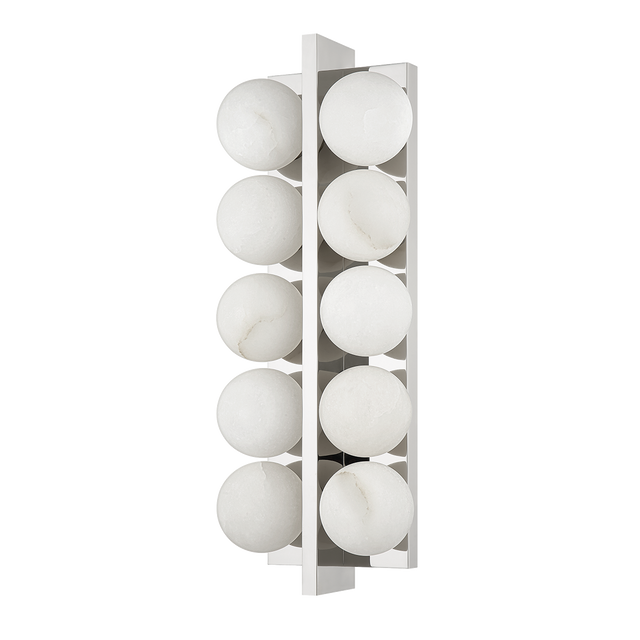 Corbett Lighting Emille Polished Nickel 6.75W x 6.75L x 18.25H Wall Sconce