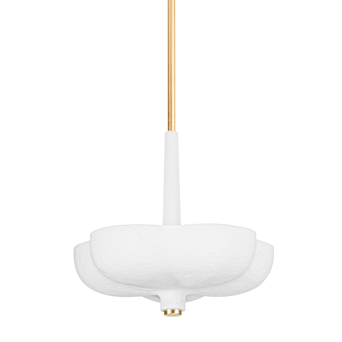 Corbett Lighting Rimini GOLD LEAF / GESSO WHITE 20W x 20L x 18.25H Pendant