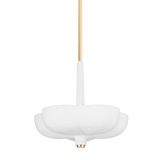 Corbett Lighting Rimini GOLD LEAF / GESSO WHITE 20W x 20L x 18.25H Pendant