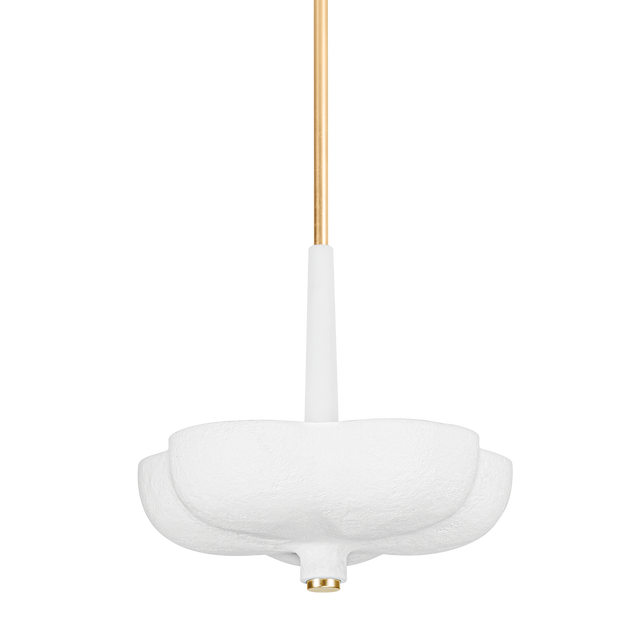 Corbett Lighting Rimini GOLD LEAF / GESSO WHITE 20W x 20L x 18.25H Pendant
