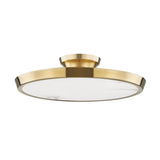 Hudson Valley Lighting Draper Aged Brass 15.5W x 15.5L x 2.75H Flush Mount