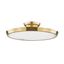 Hudson Valley Lighting Draper Aged Brass 15.5W x 15.5L x 2.75H Flush Mount
