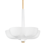 Corbett Lighting Rimini GOLD LEAF / GESSO WHITE 29.75W x 29.75L x 27H Pendant