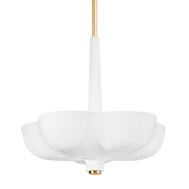 Corbett Lighting Rimini GOLD LEAF / GESSO WHITE 29.75W x 29.75L x 27H Pendant