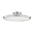 Hudson Valley Lighting Draper Polished Nickel 15.5W x 15.5L x 2.75H Flush Mount