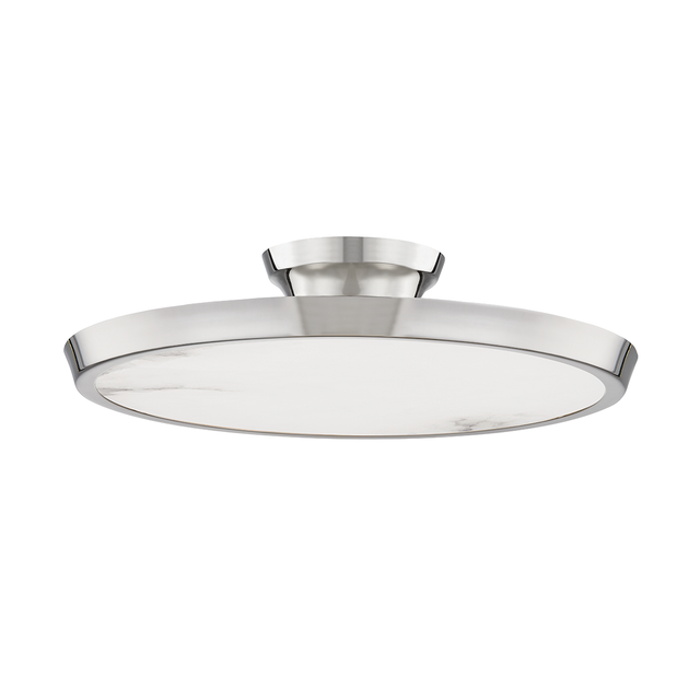 Hudson Valley Lighting Draper Polished Nickel 15.5W x 15.5L x 2.75H Flush Mount