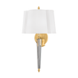 Hudson Valley Lighting Oyster Bay Aged Brass 12W x 12L x 21.5H Wall Sconce