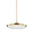 Hudson Valley Lighting Draper Aged Brass 15.5W x 15.5L x 6H Pendant