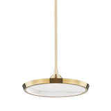 Hudson Valley Lighting Draper Aged Brass 15.5W x 15.5L x 6H Pendant