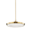 Hudson Valley Lighting Draper Aged Brass 15.5W x 15.5L x 6H Pendant