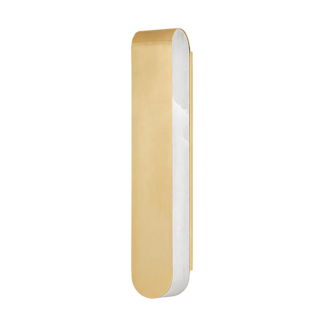 Hudson Valley Lighting Briarwood Aged Brass 3.75W x 3.75L x 21.5H Wall Sconce