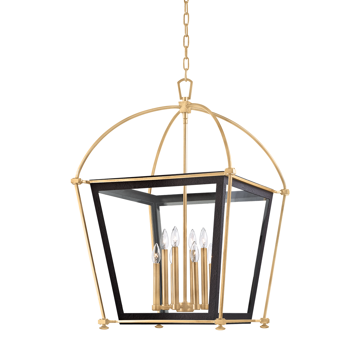 Hudson Valley Lighting Hollis Aged Brass 24W x 24L x 36H Candleholder