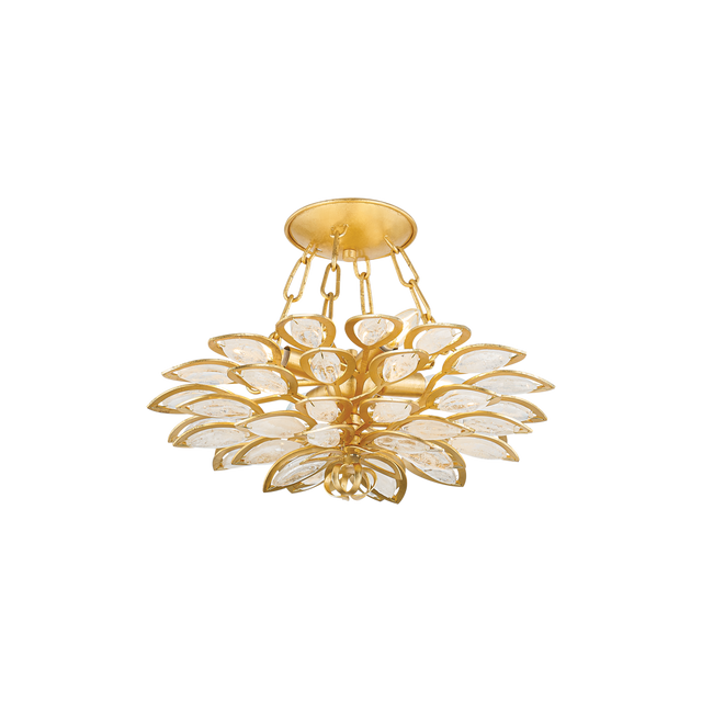 Corbett Lighting VITTORIA Gold Leaf 18W x 18L x 6H Semi-Flush Mount