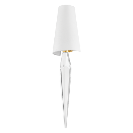 Corbett Lighting Alps VINTAGE POLISHED BRASS 6.5W x 6.5L x 27.75H Wall Sconce