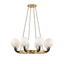 Hudson Valley Lighting Werner Aged Brass/black 46W x 46L x 14.5H Chandelier