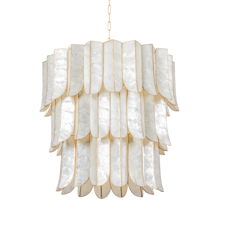 Corbett Lighting CARTAGENA Vintage Gold Leaf 31.5W x 31.5L x 30.5H Chandelier