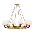 Hudson Valley Lighting Werner Aged Brass/black 61W x 61L x 14.5H Chandelier